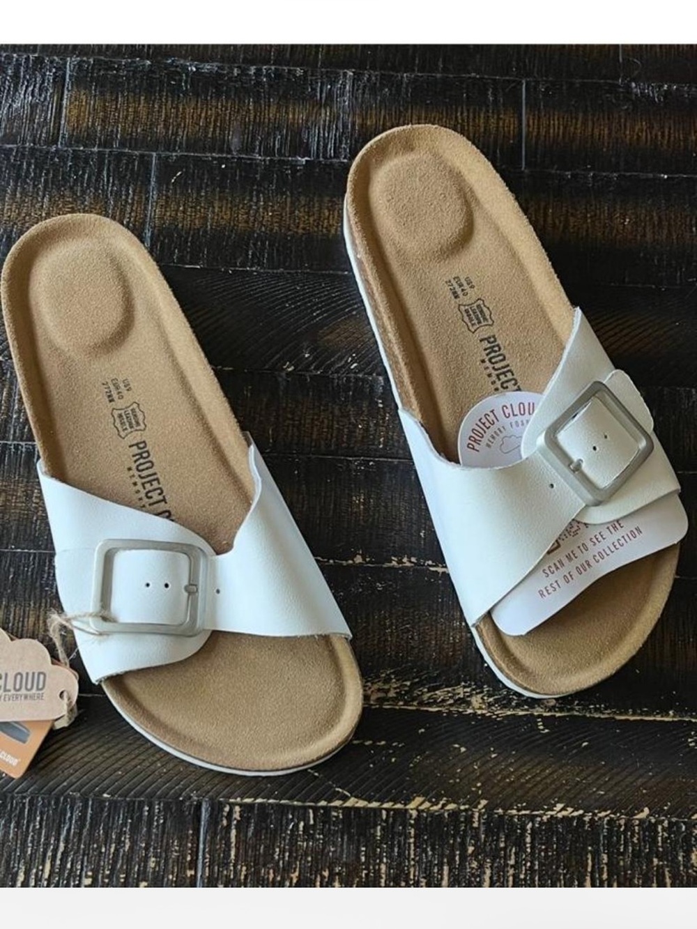 White Project Cloud Women's Sandals NWT